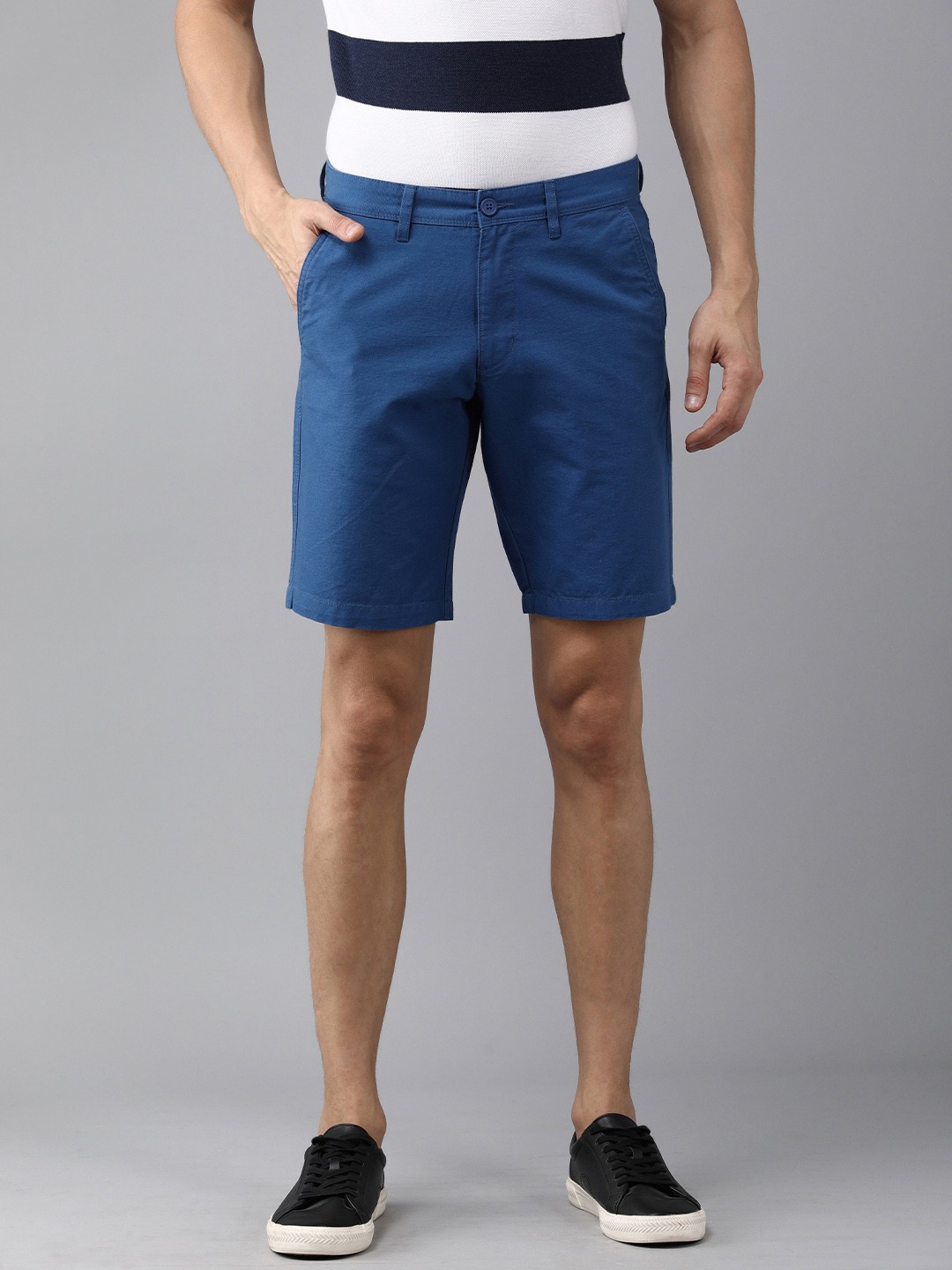 

Van Heusen Sport Men Teal Blue Low-Rise Shorts