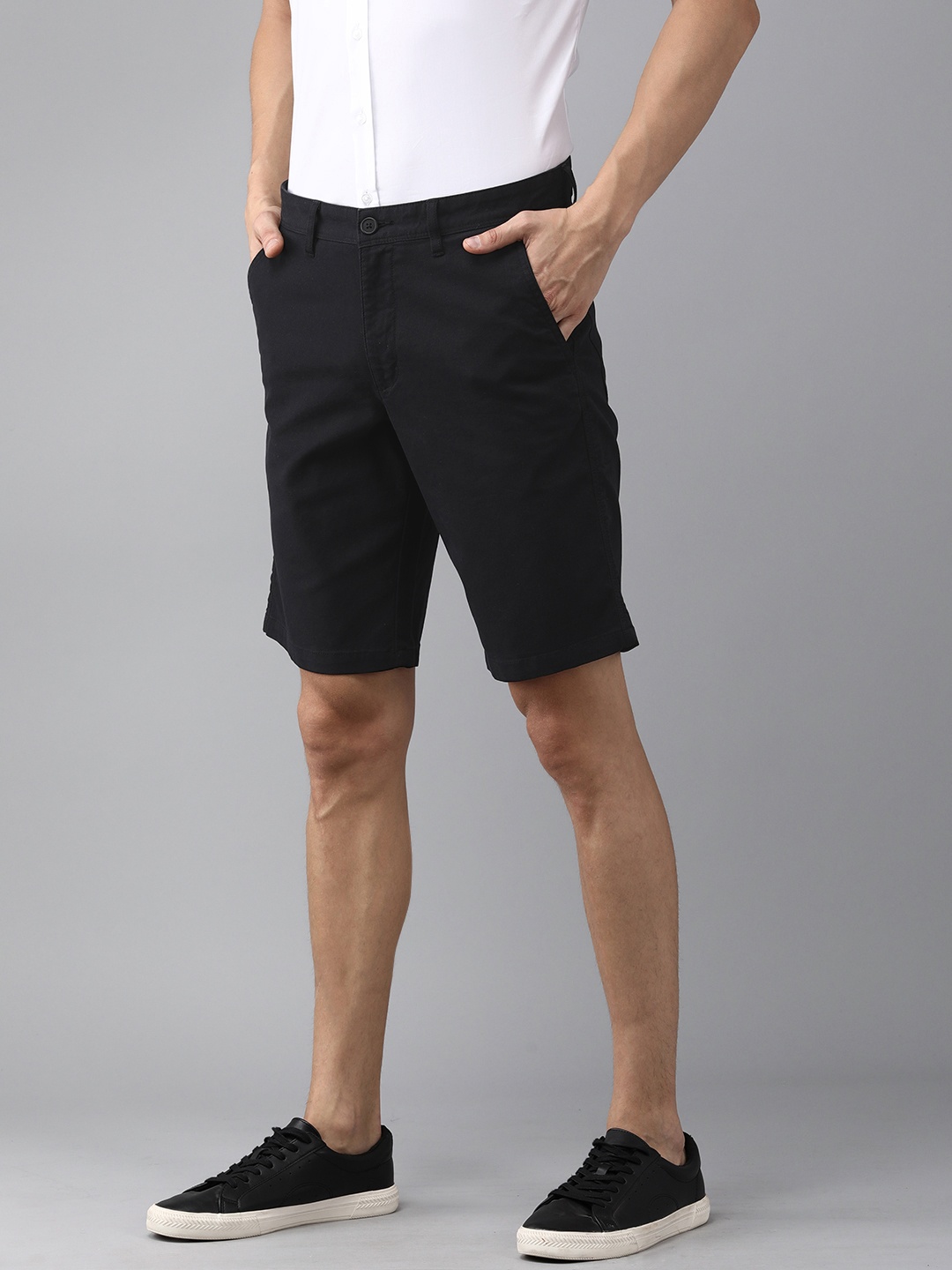 

Van Heusen Sport Men Navy Blue Low-Rise Chino Shorts