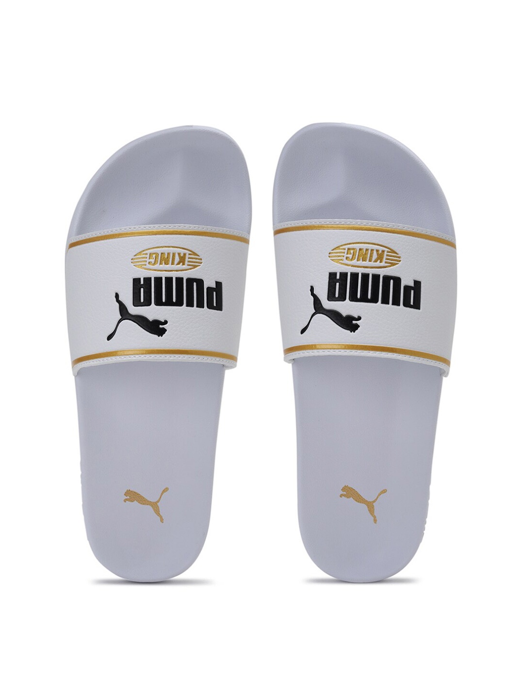 

Puma Unisex White Printed Leadcat 2.0 KING Sliders