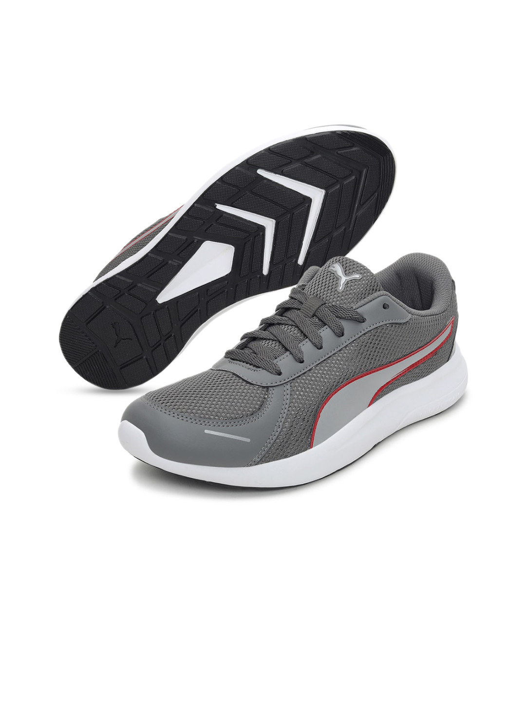 

Puma Men Grey Colourblocked Sneakers