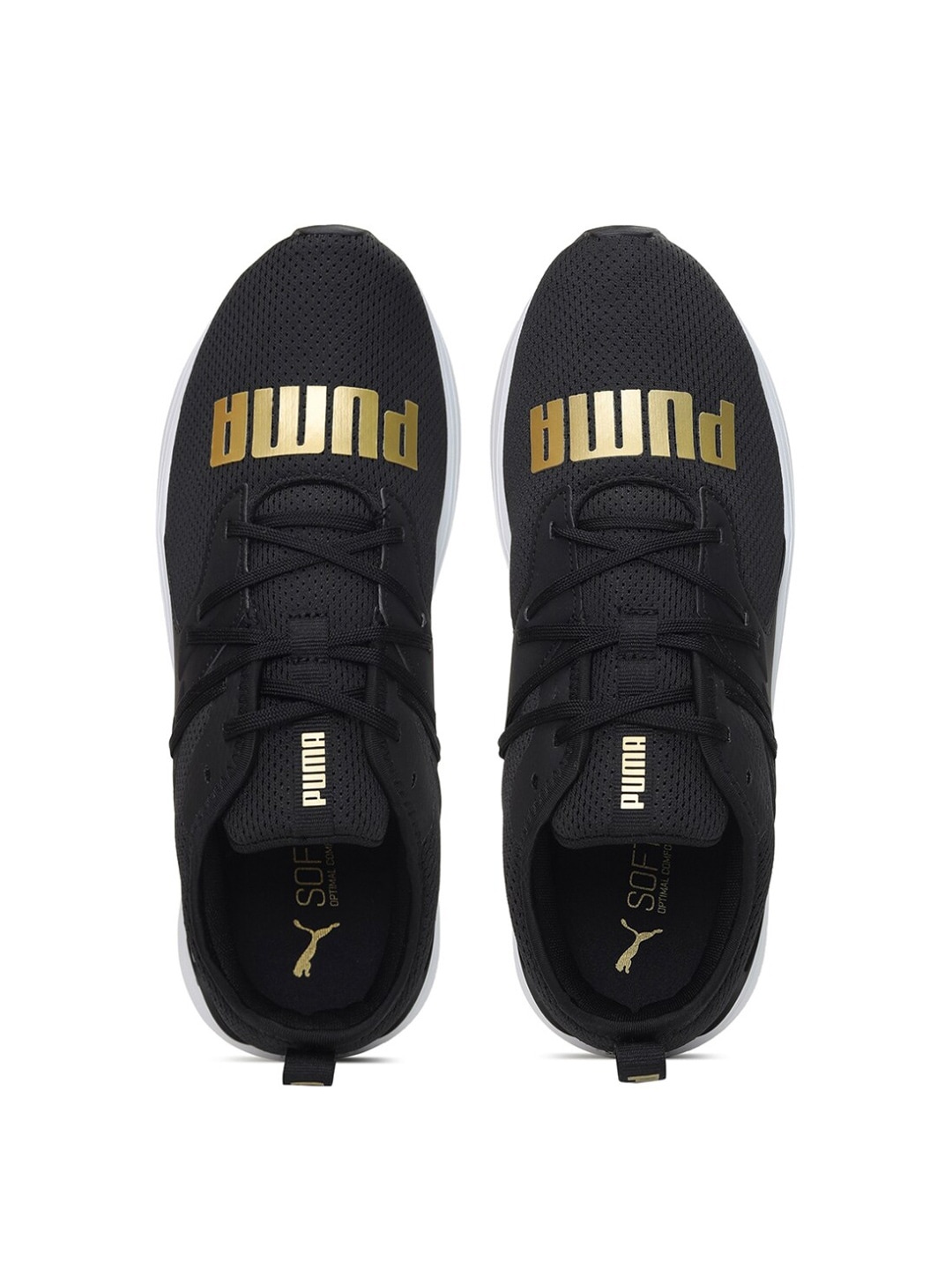

Puma Unisex Black & Golden Soft Ride x TMC Slides