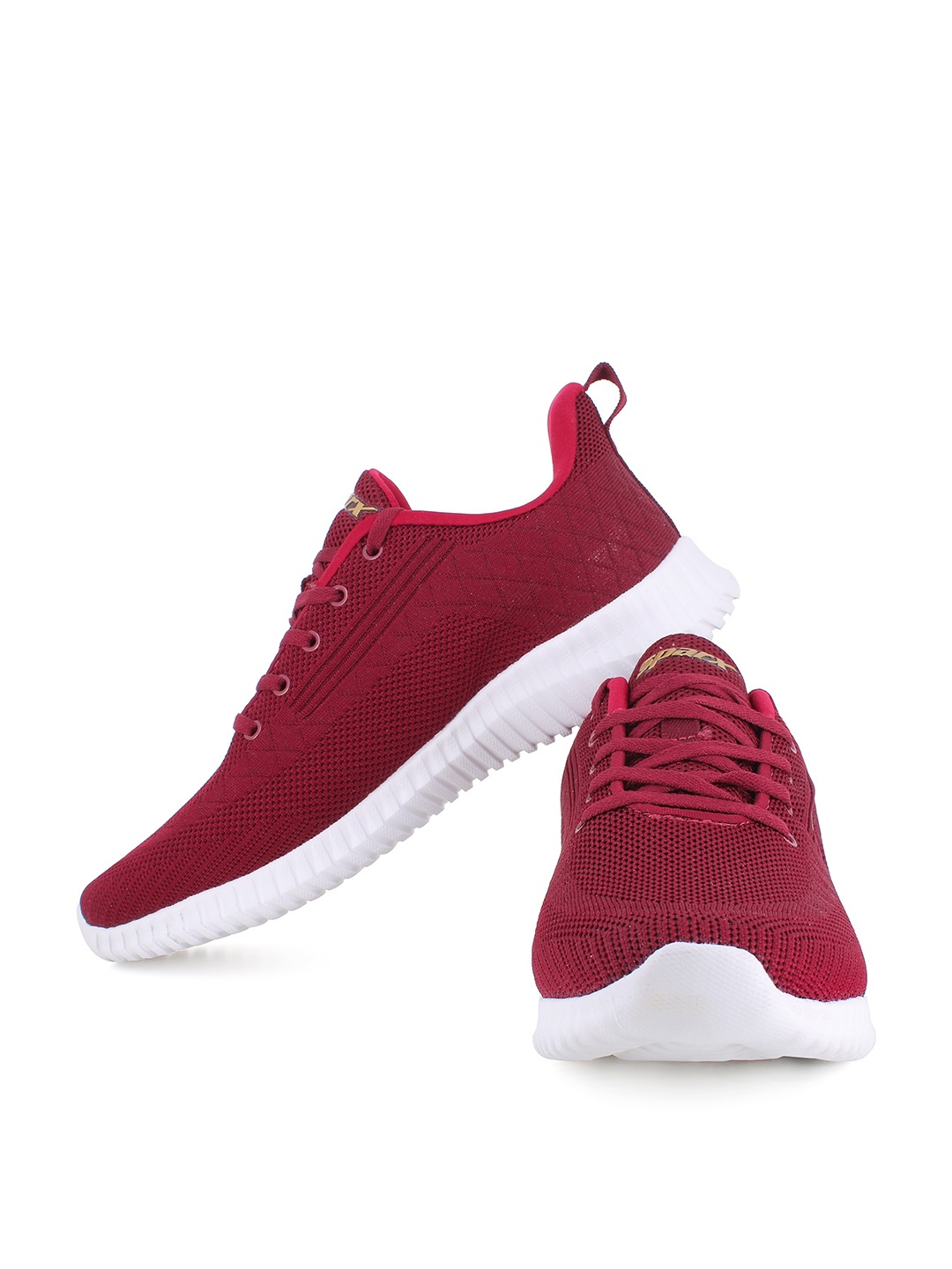 

Sparx Men Maroon Mesh Running Non-Marking Shoes