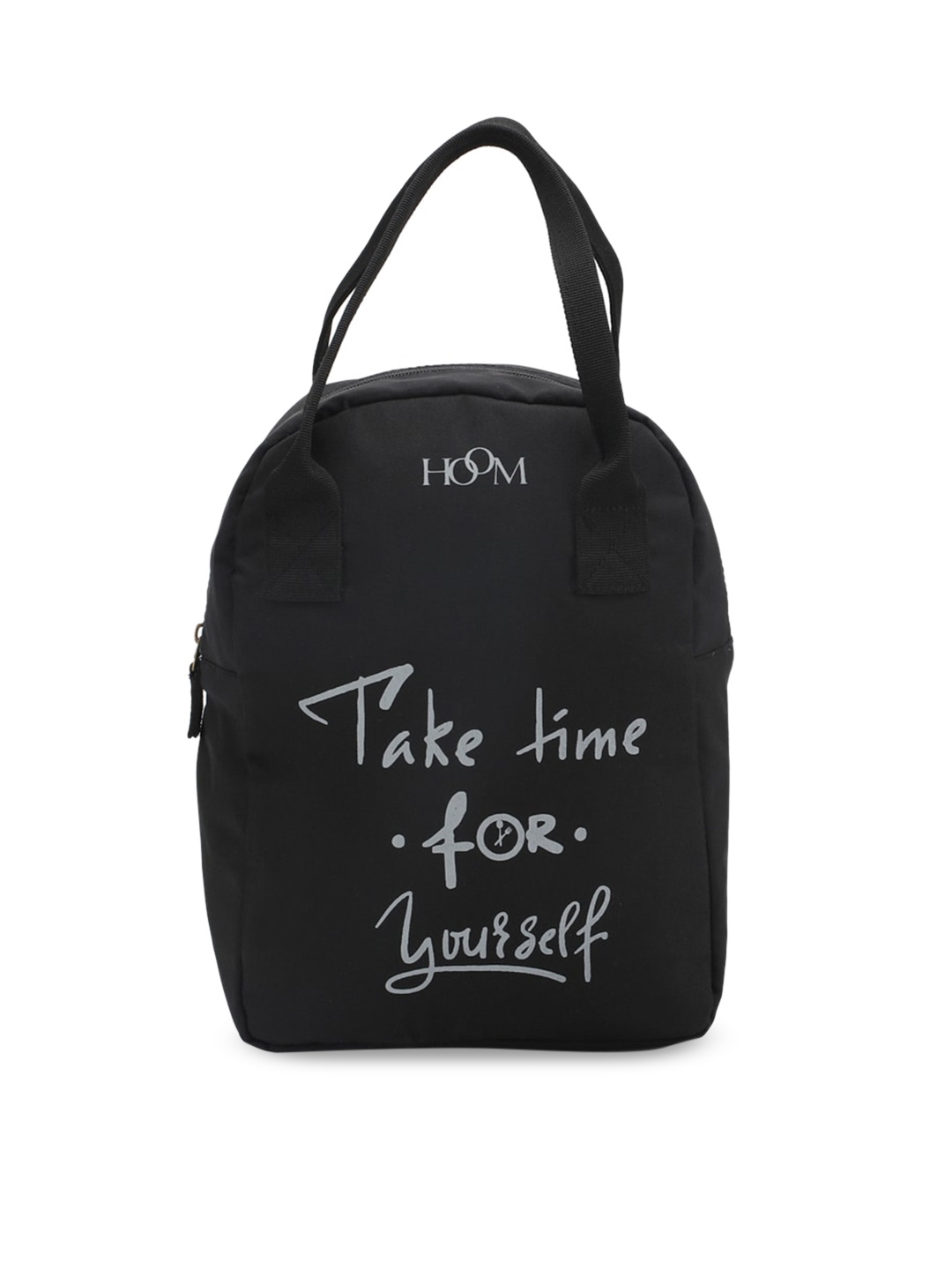 

HOOM Black Printed Lunch Bag