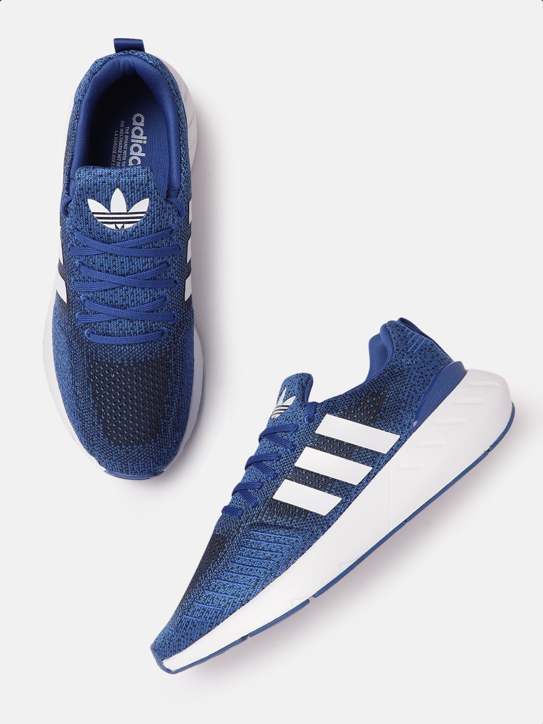 

ADIDAS Originals Men Blue & Black Swift 22 Woven Design Sneakers