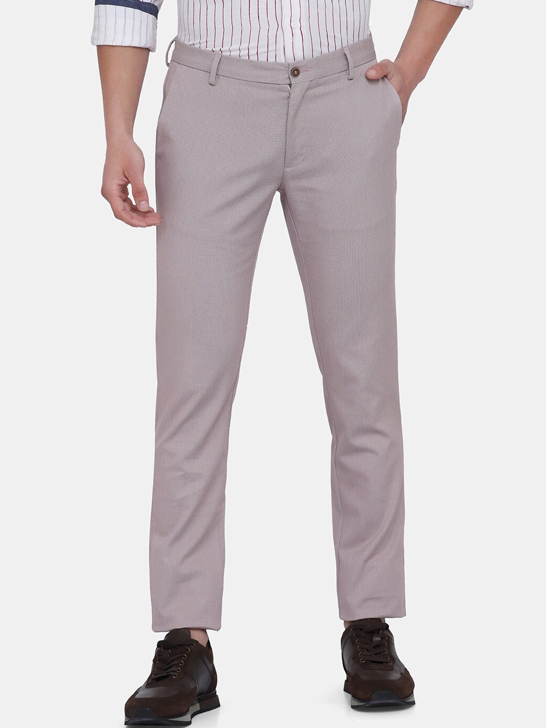 

Blackberrys Men Pink B-91 Skinny Fit Trousers