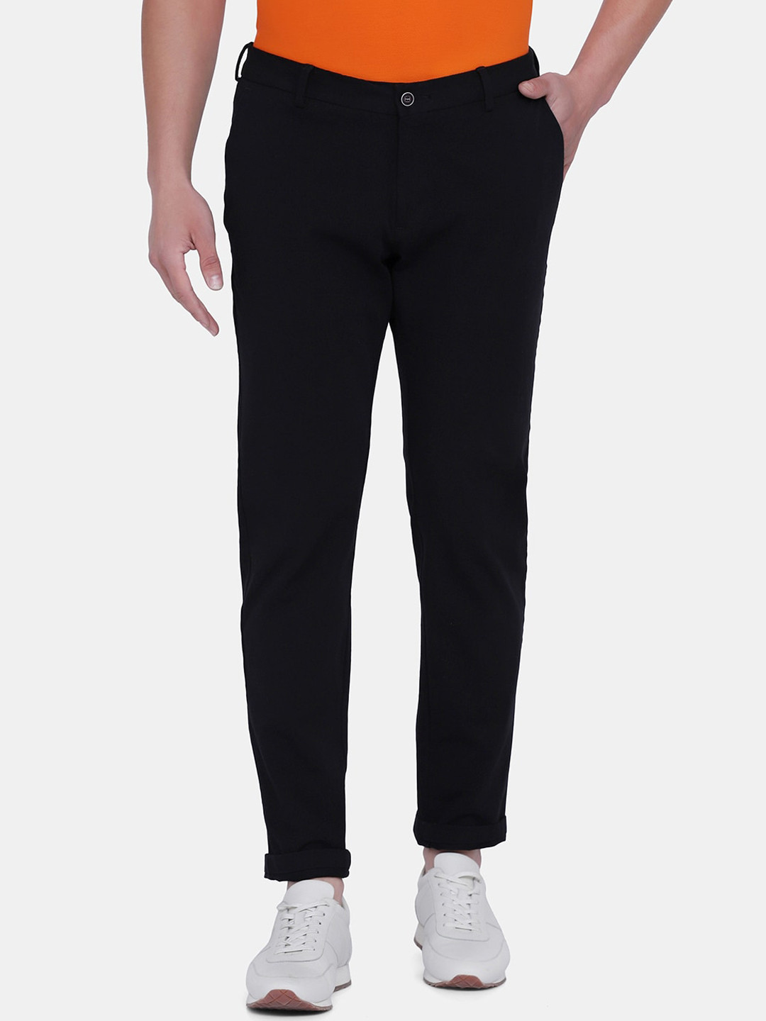 

Blackberrys Men Black Skinny Fit Trousers
