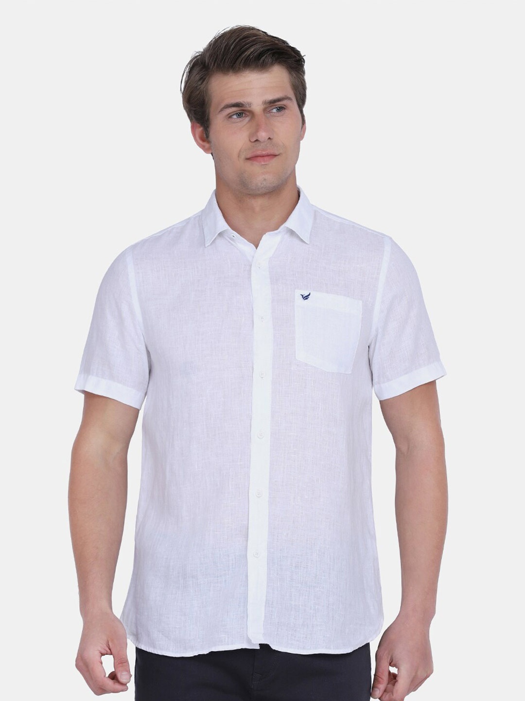 

Blackberrys Men White India Slim Fit Casual Shirt