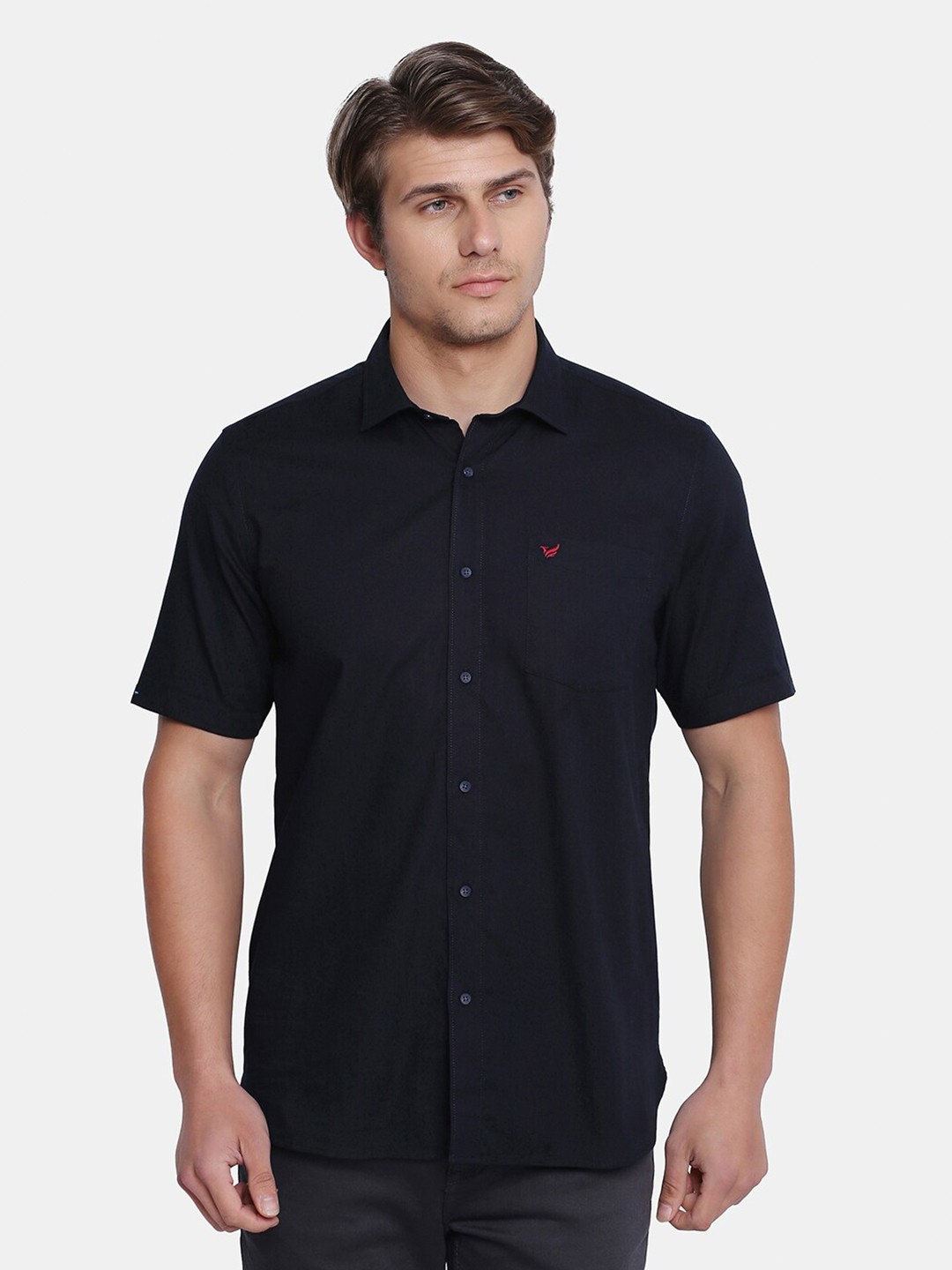 

Blackberrys Men Navy Blue India Slim Fit Casual Shirt
