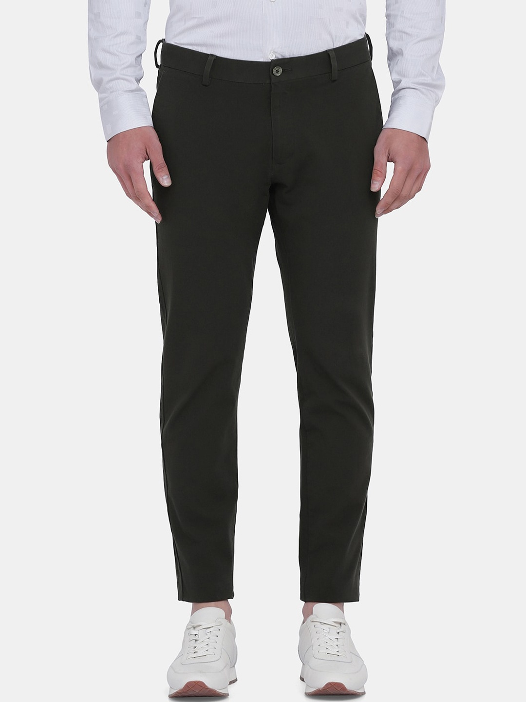 

Blackberrys Men Olive Green Phoenix Skinny Fit Trouser
