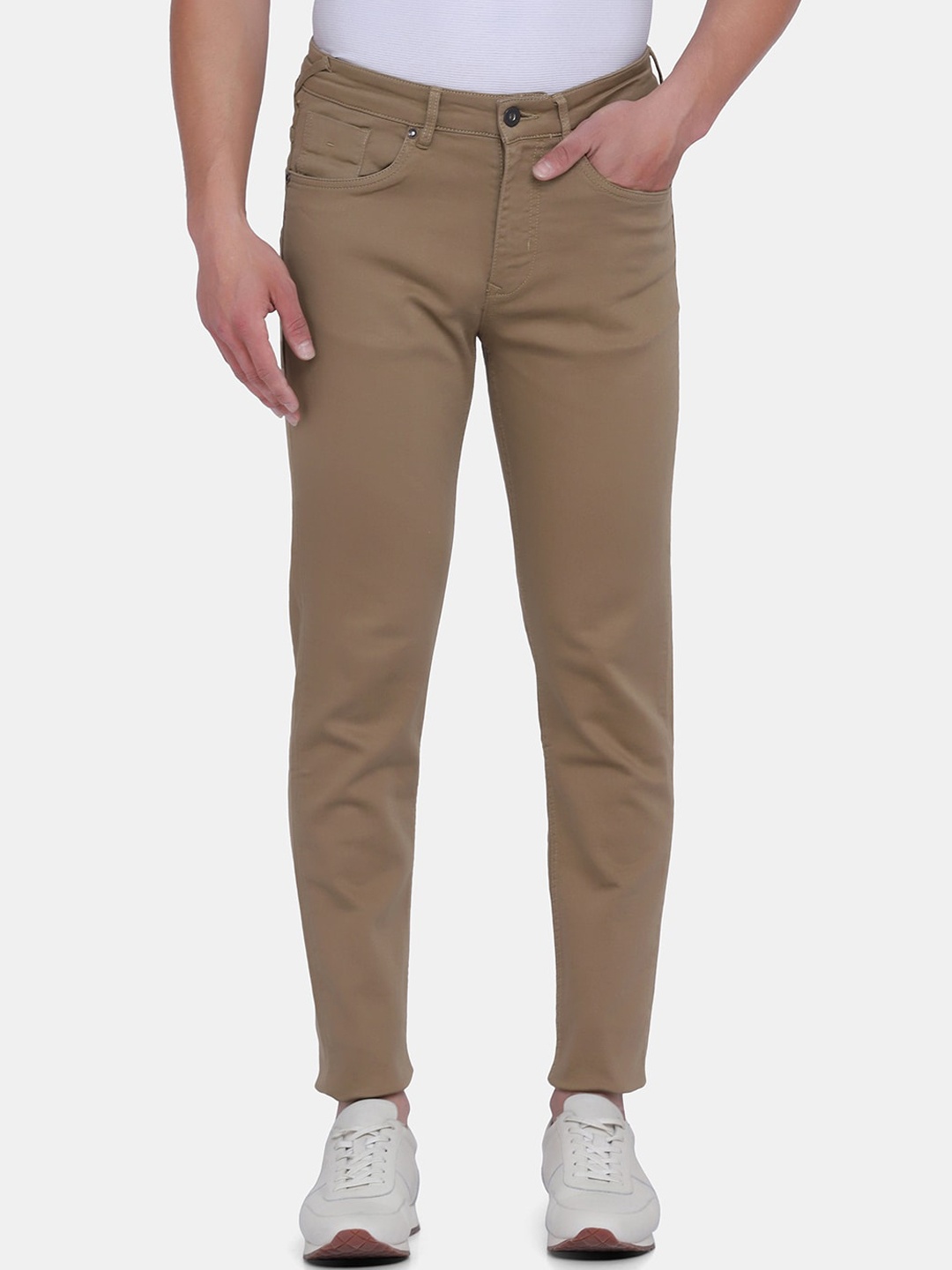 

Blackberrys Men Beige Yonk Skinny Fit Low-Rise Jeans