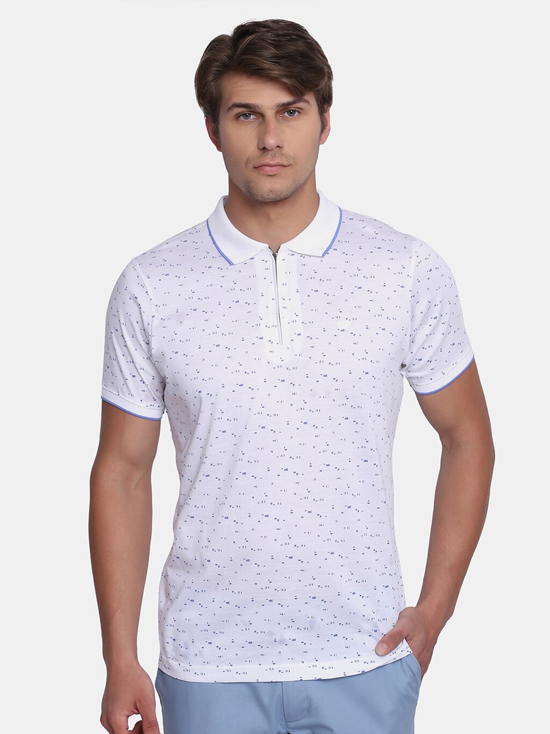 

Blackberrys Men Mercerized Polo Tshirt, White