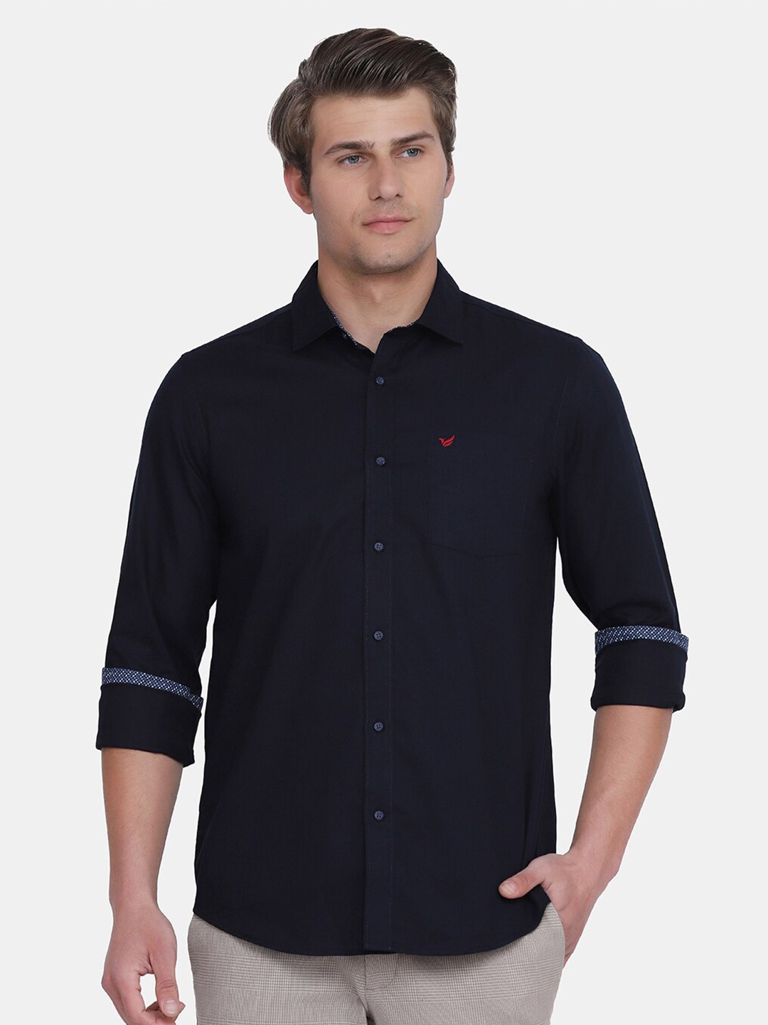

Blackberrys Men Navy Blue India Slim Fit Casual Shirt