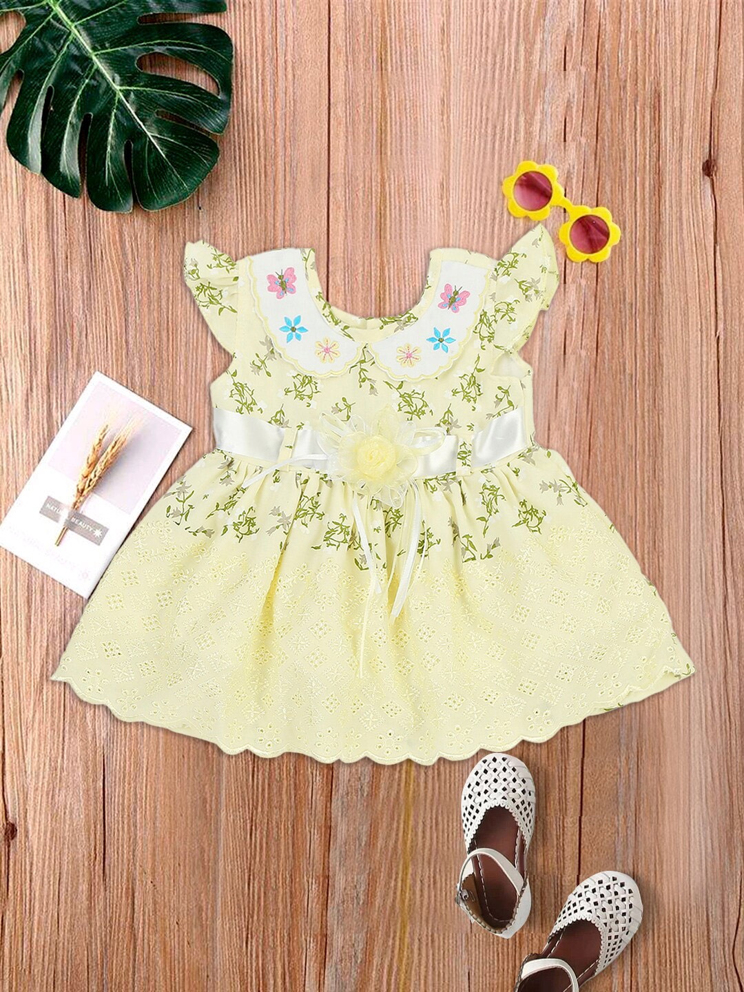

MeeMee Yellow Floral Dress