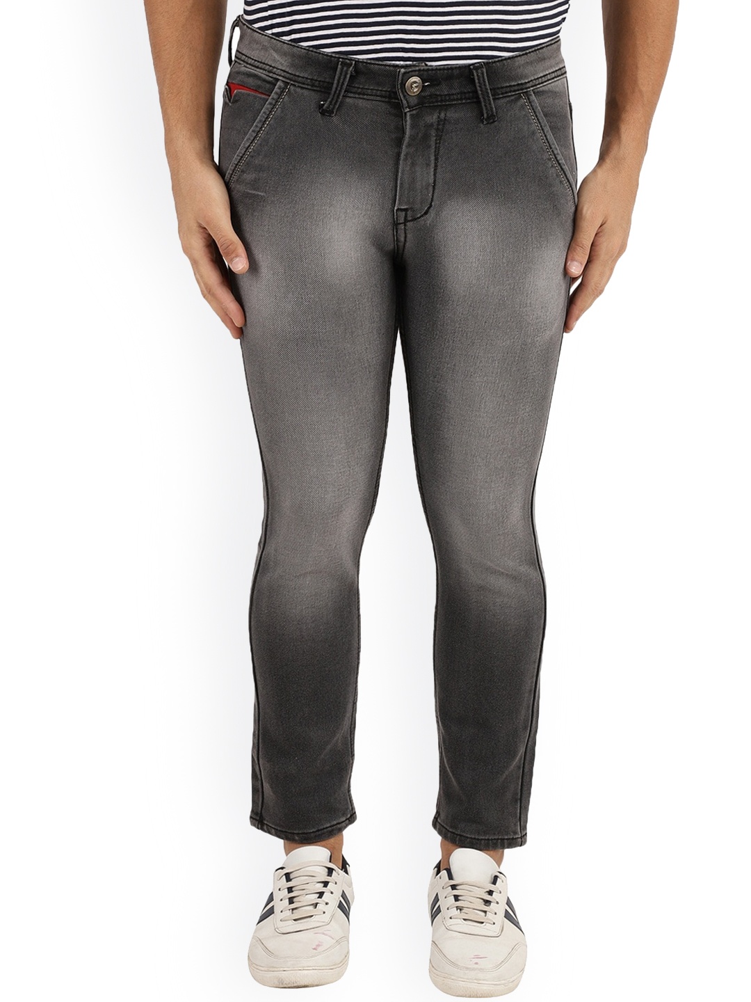 

V-Mart Men Grey Heavy Fade Stretchable Jeans