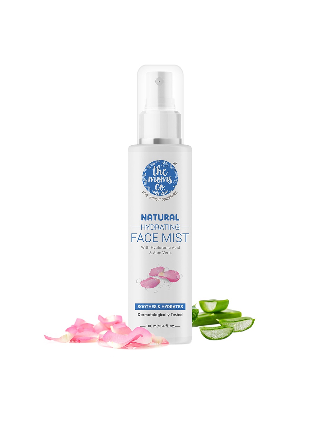 

The Moms Co. Natural Hydrating Face Mist with Rose Water - 100 ml, White