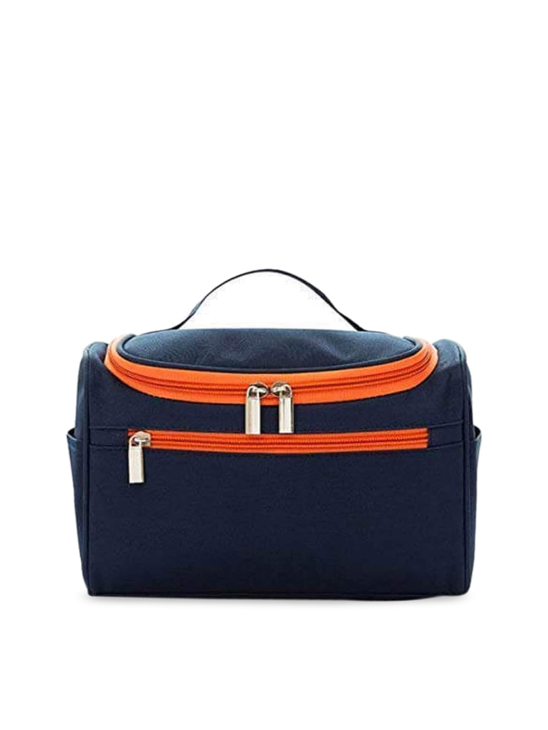 

Awestuffs Navy Blue Hanging Water Resistant with Mesh Pockets Travel Toiletry Kit