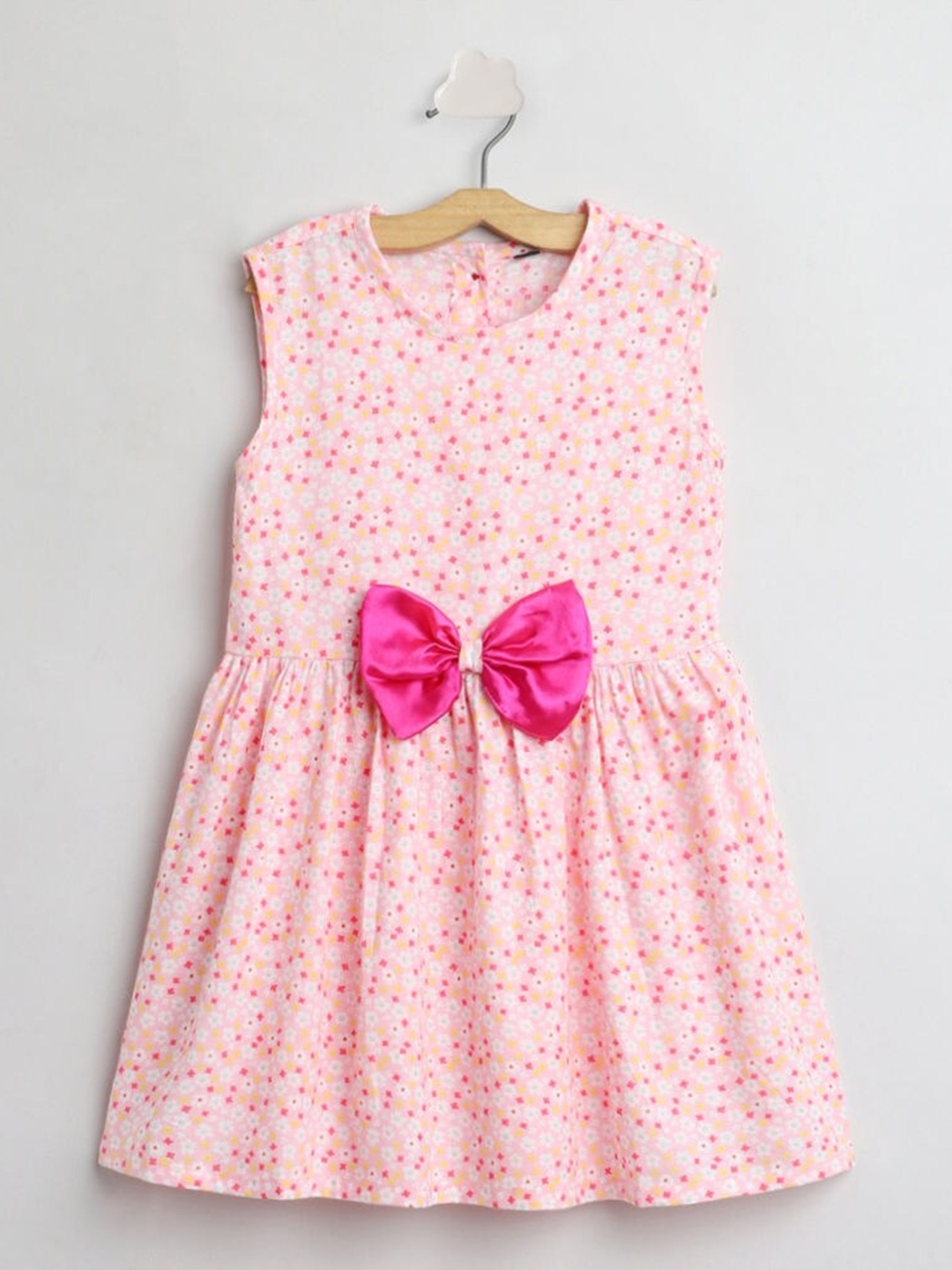 

The Magic Wand Pink & Yellow Floral Dress