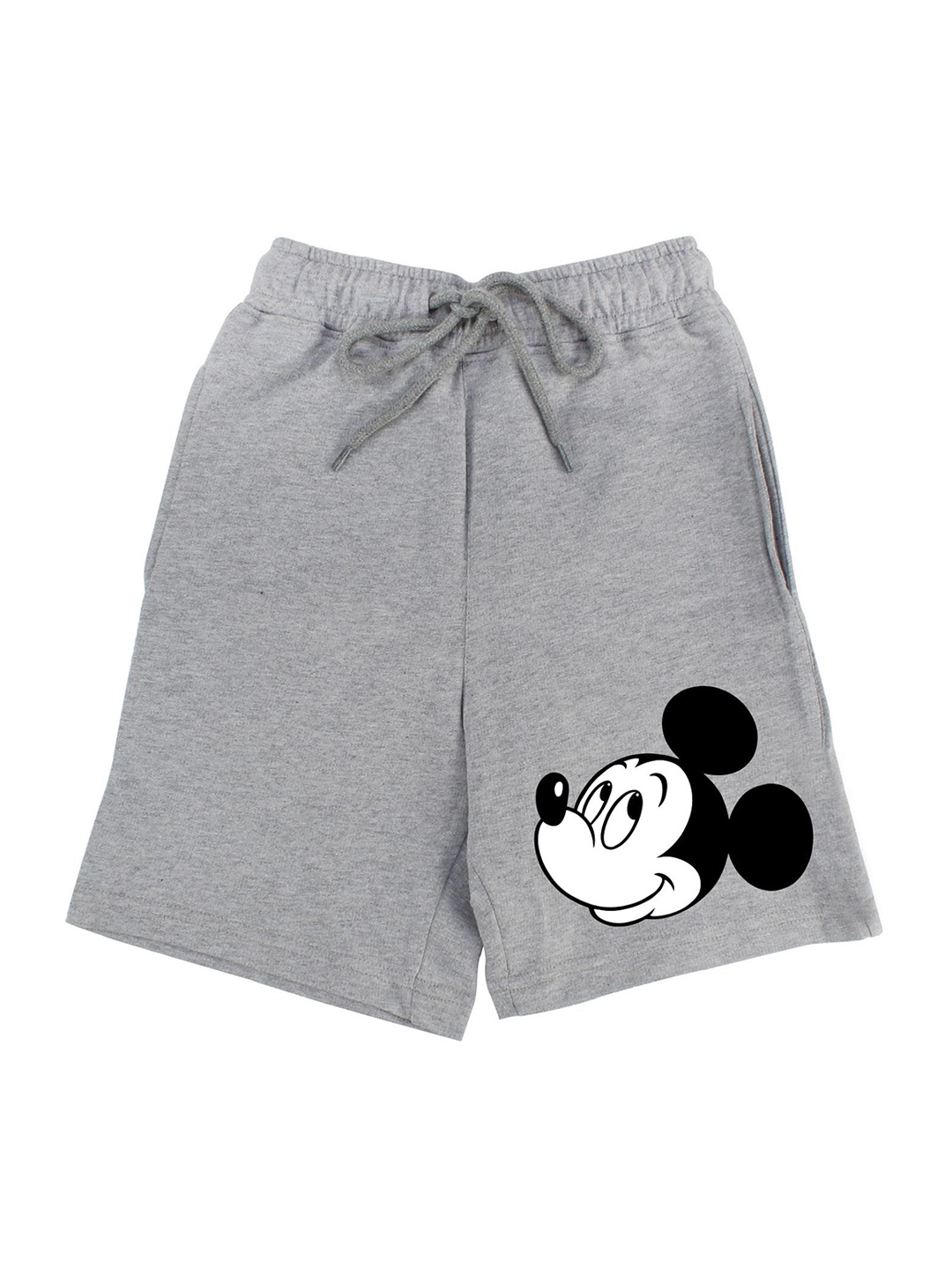 

Disney by Wear Your Mind Boys Grey Regular Fit Printed Mickey Mouse Cotton Shorts
