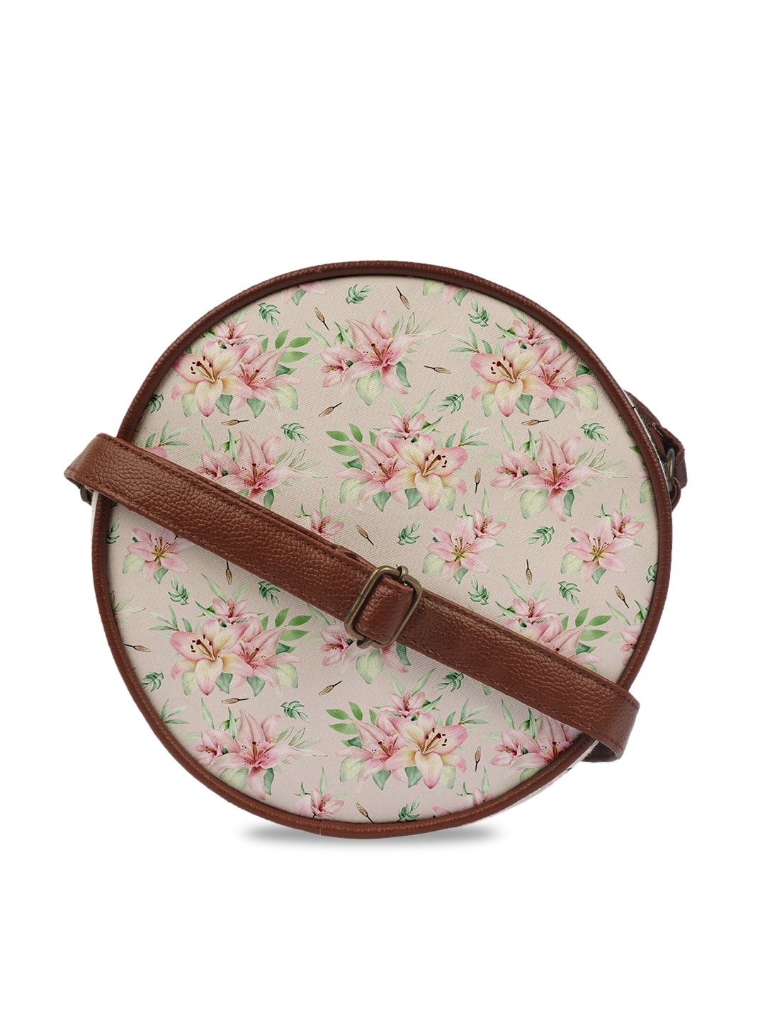 

Crazy Corner Multicoloured Floral Printed Half Moon Sling Bag, Multi
