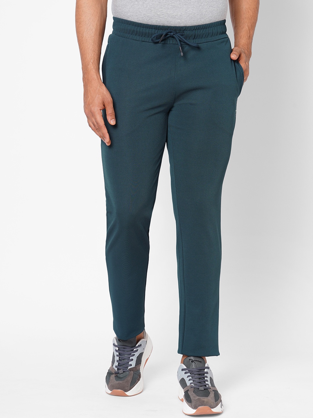 

Sweet Dreams Men Teal Blue Solid Track Pants