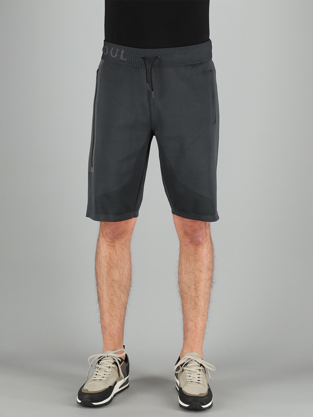 

FREESOUL Men Charcoal SportsShorts