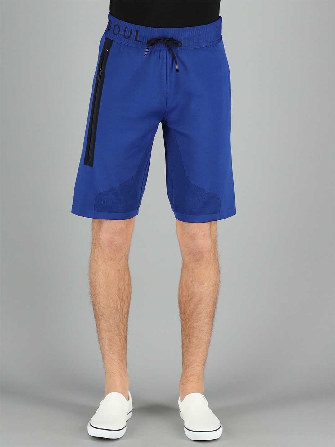 

FREESOUL Men Blue Solid Shorts