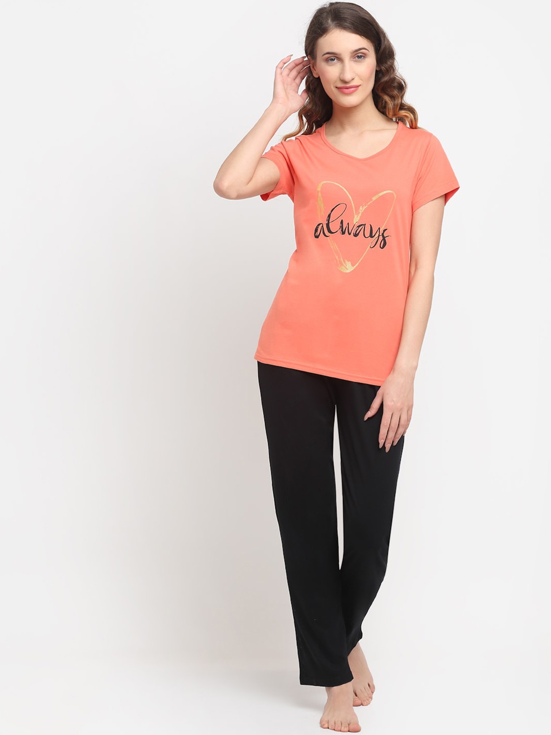 

Kanvin Women Orange Night suit