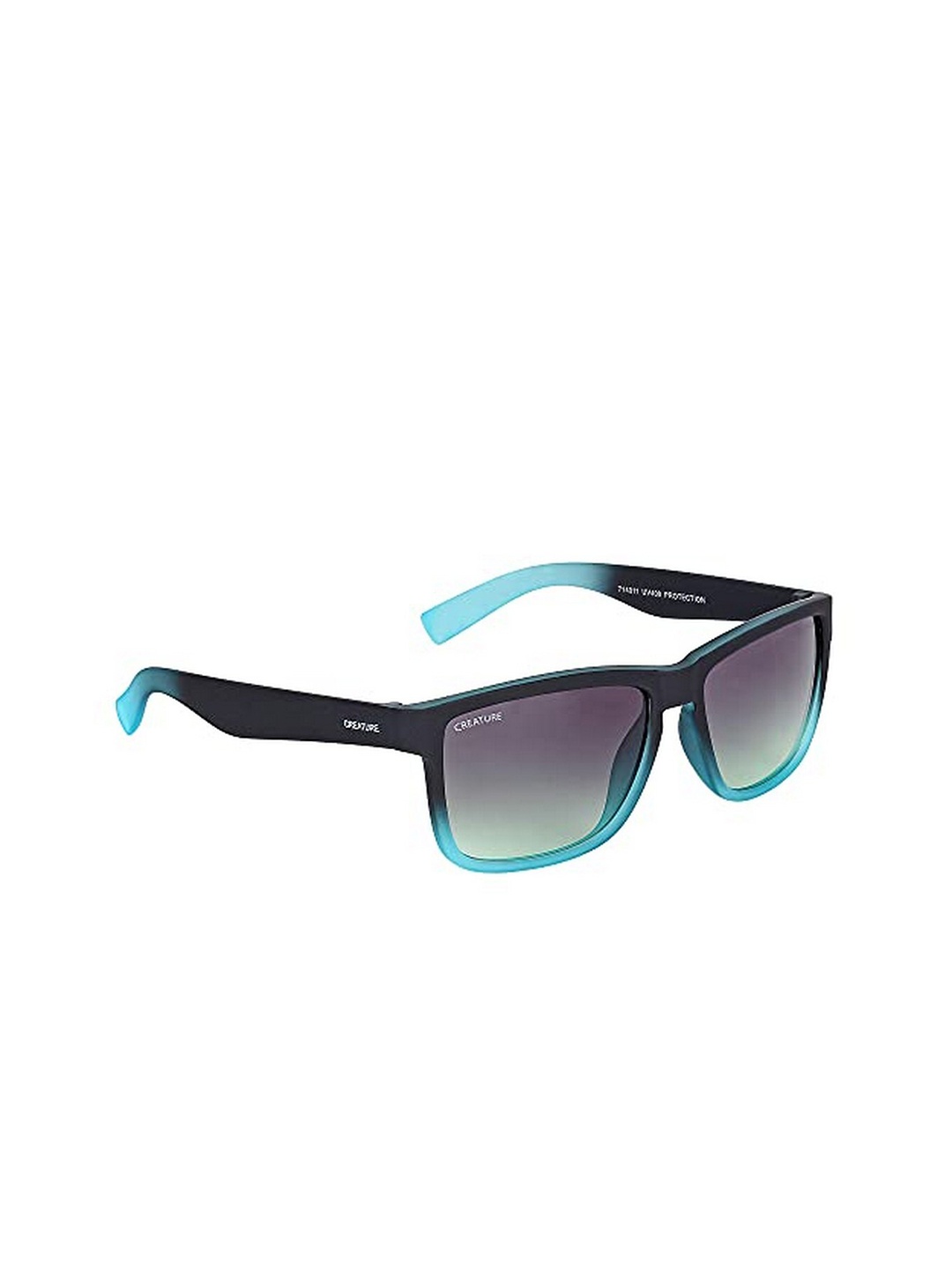

Creature Unisex Black Lens & Blue Wayfarer Sunglasses with UV Protected Lens