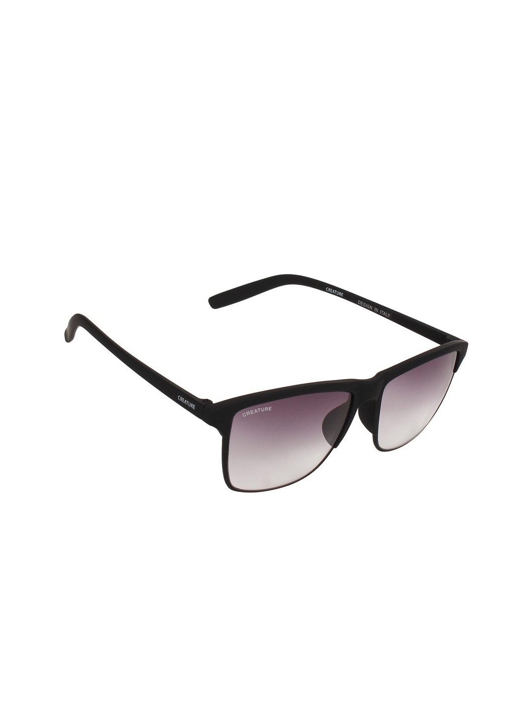 

Creature Unisex Purple Lens & Black Full Rim Wayfarer Sunglasses