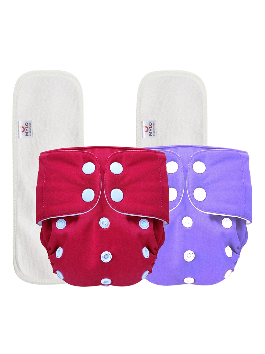 

Mylo Kids Set Of 2 Cloth Diapers, Multi