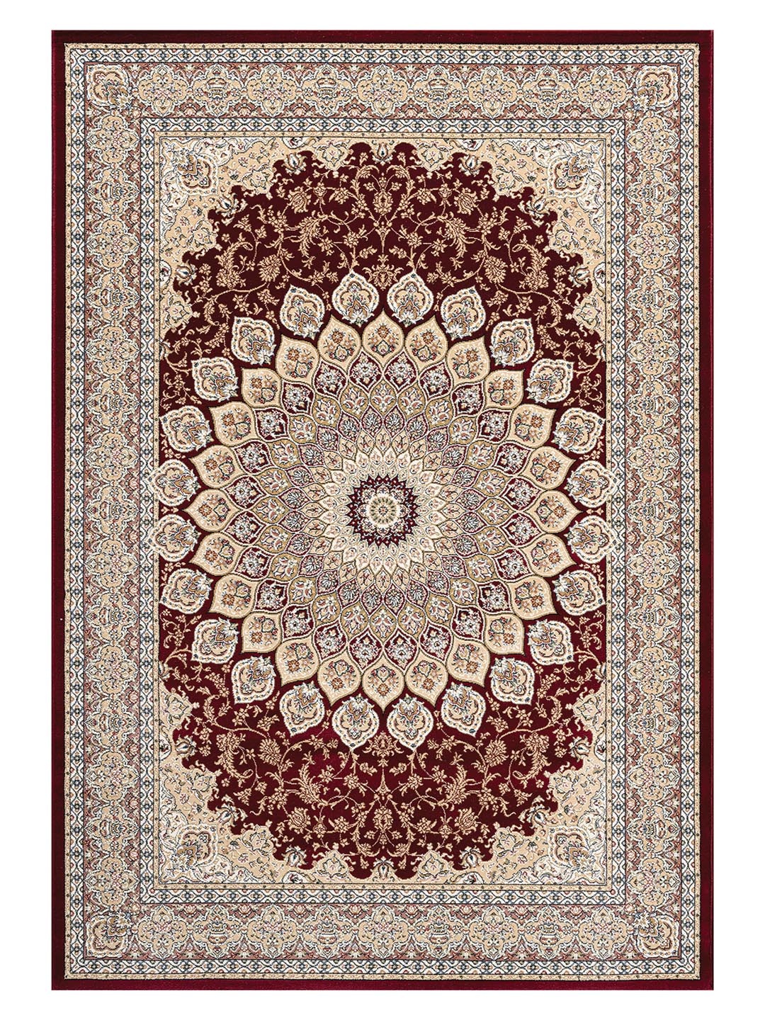 

OBSESSIONS Red & Beige Anti-Skid Floor Runners