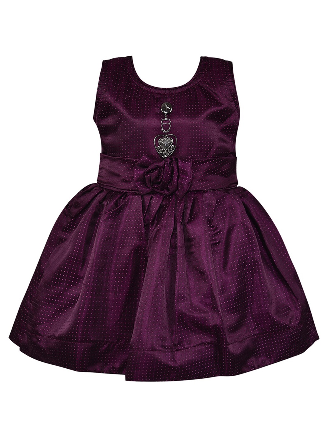 

Wish Karo Girls Purple Satin Dress