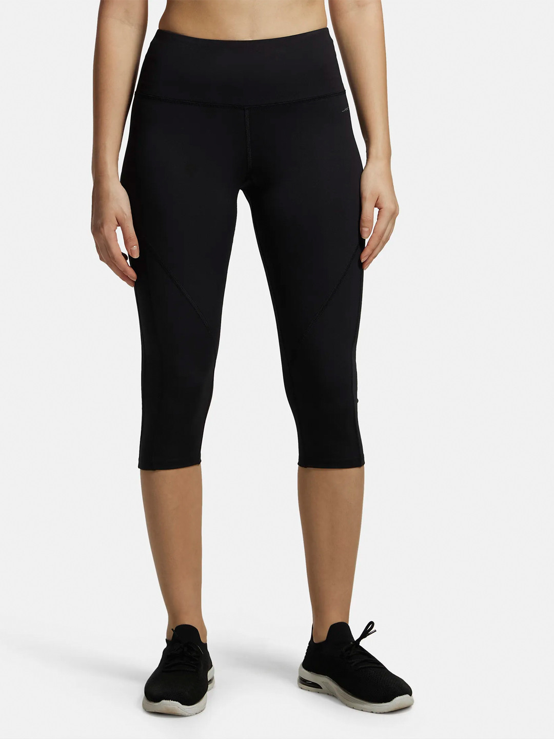 

Jockey Microfiber Stretch Slim Fit Capri with Back Waistband Pocket-MW36, Black