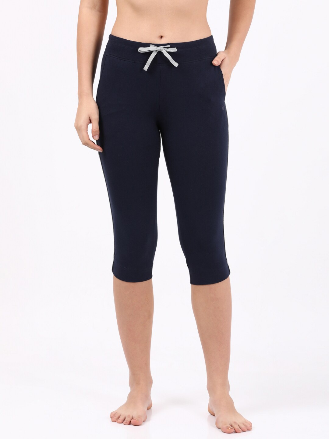 

Jockey Women Blue Relaxed Fit Cotton Lounge Capris