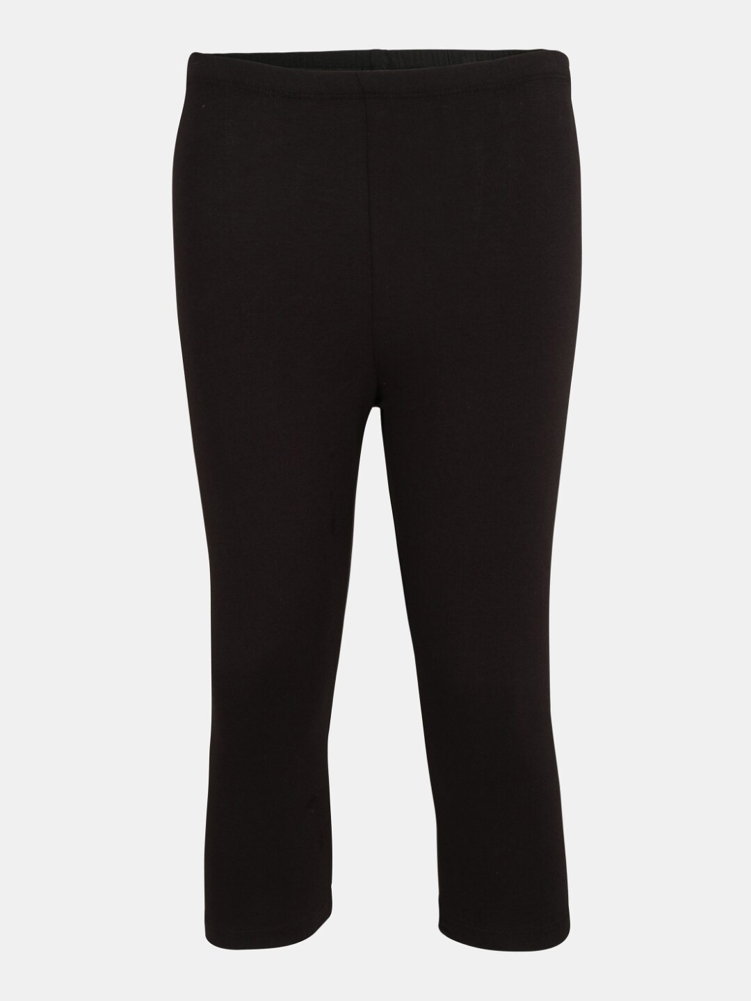 

Jockey Girls Black Cotton Slim Fit Capris