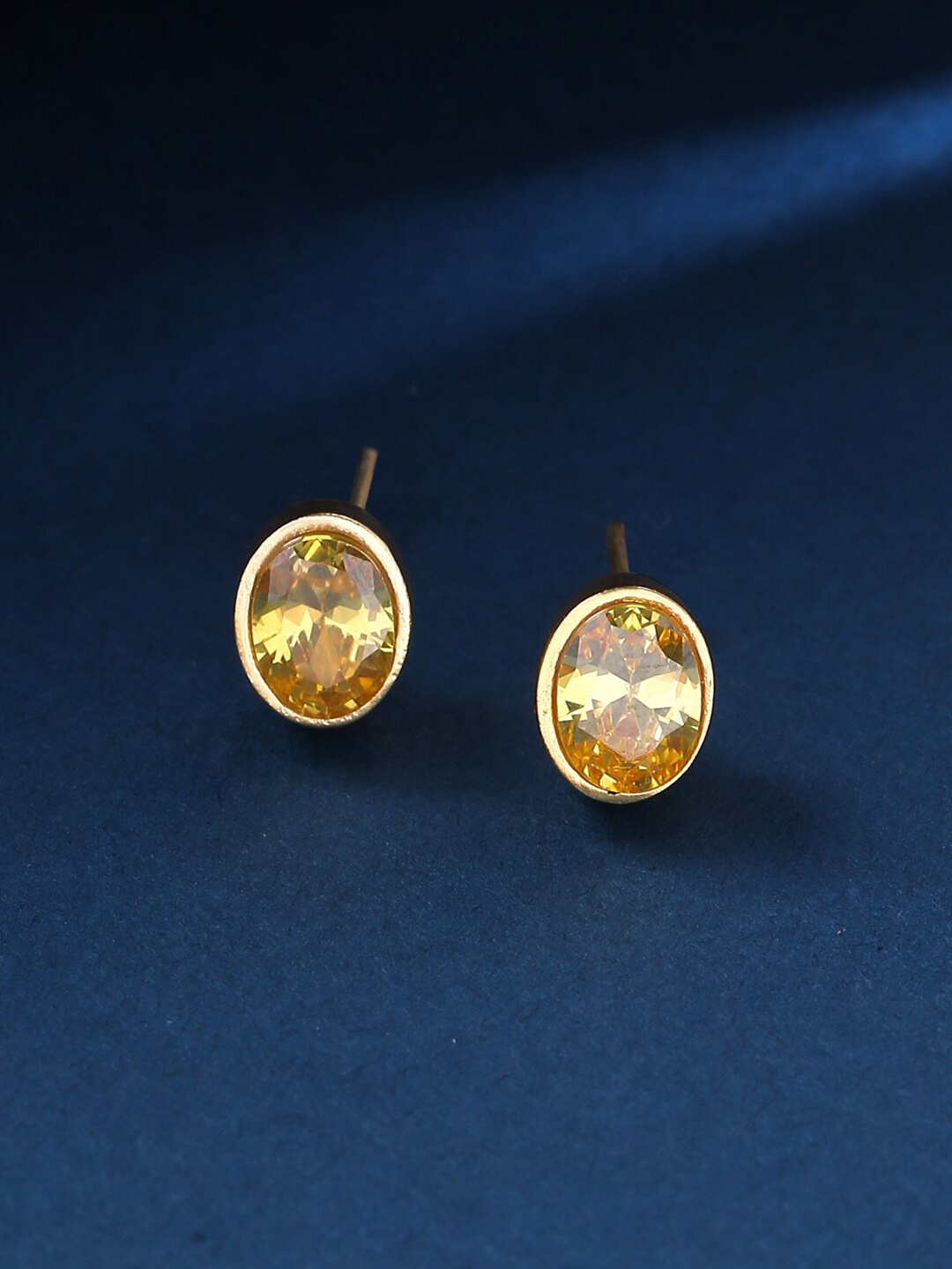 

VIRAASI Gold-Toned Contemporary Studs Earrings