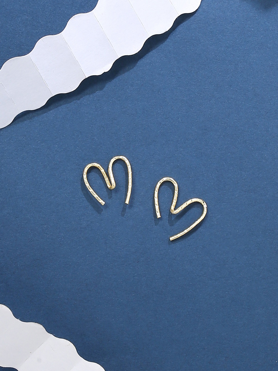 

VIRAASI Gold-Toned Contemporary Studs Earrings