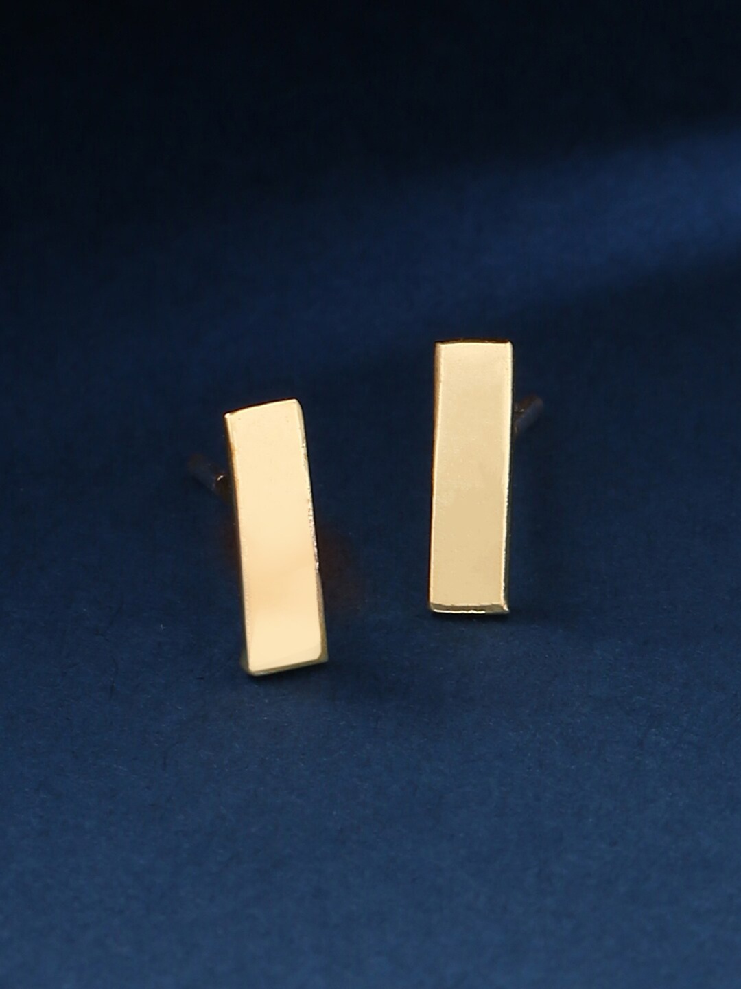 

VIRAASI Gold-Toned Contemporary Studs Earrings