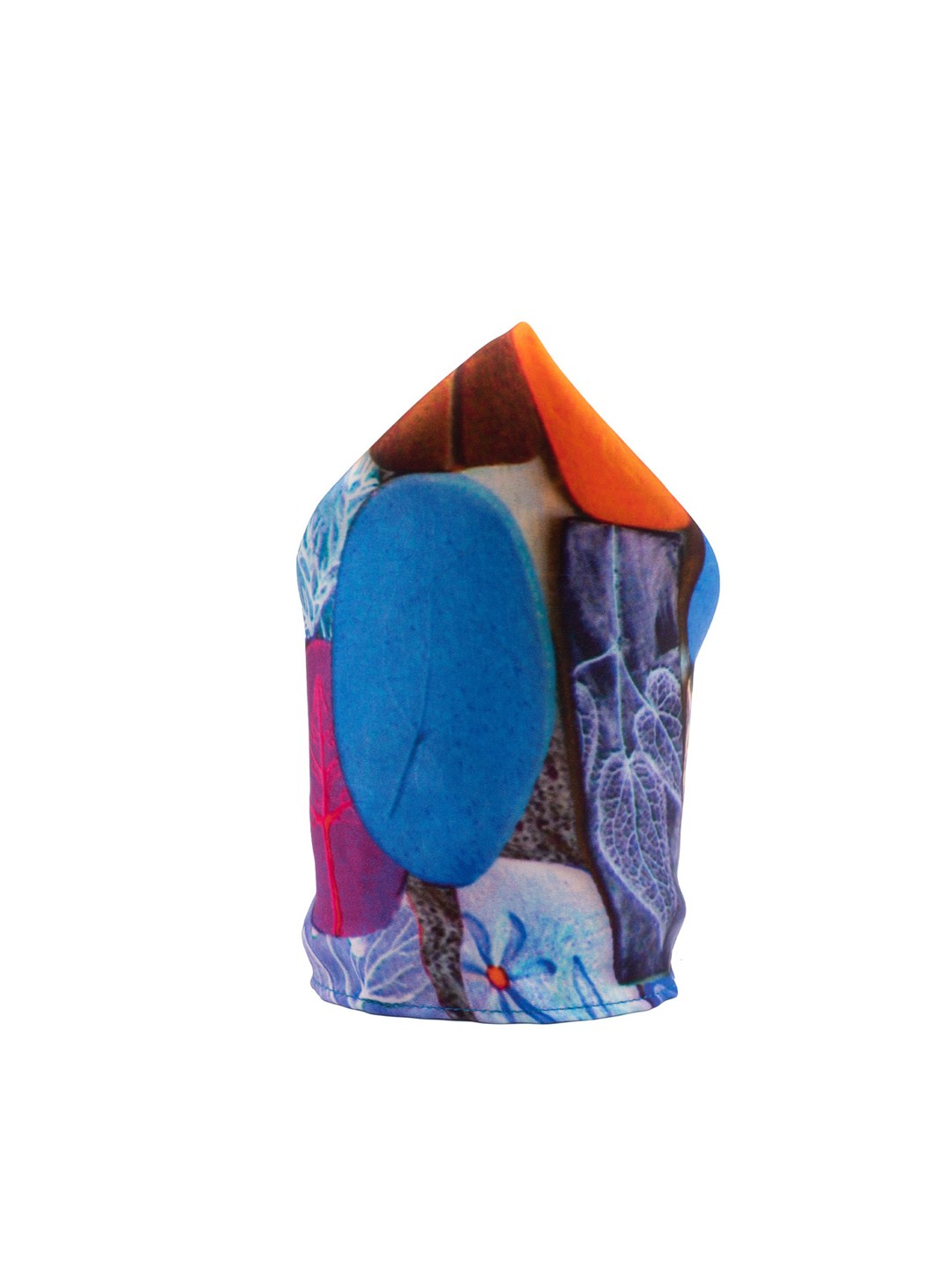 

The Tie Hub Men Blue & Orange Printed Pocket Squares