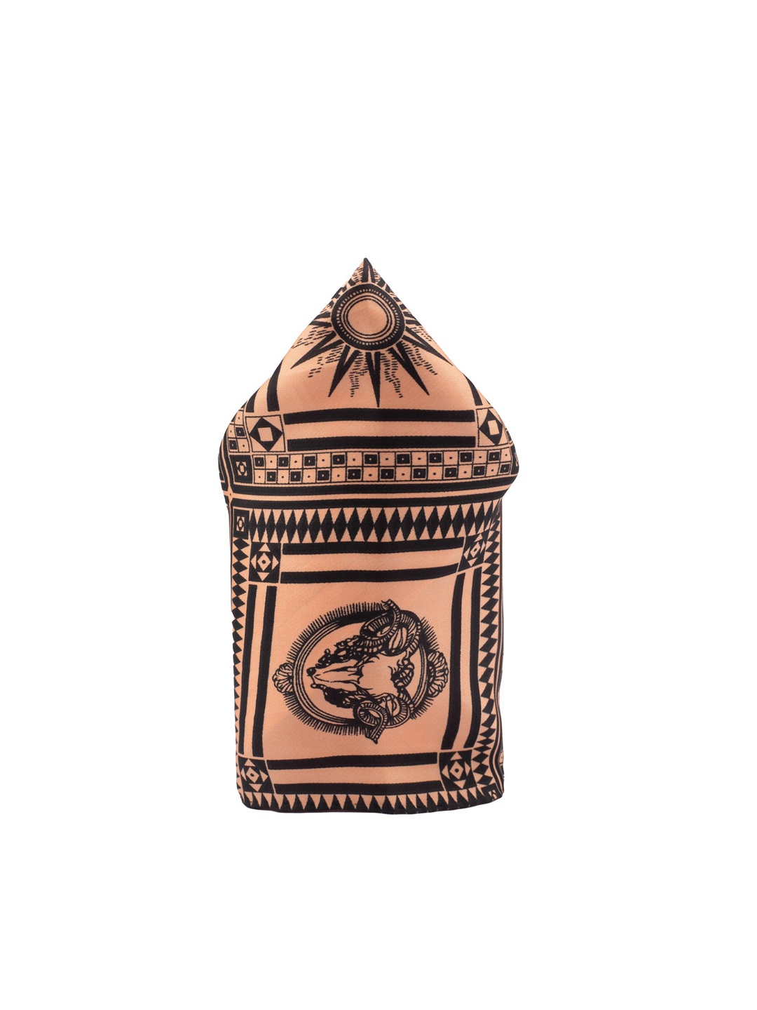 

The Tie Hub Printed Pocket Square, Khaki
