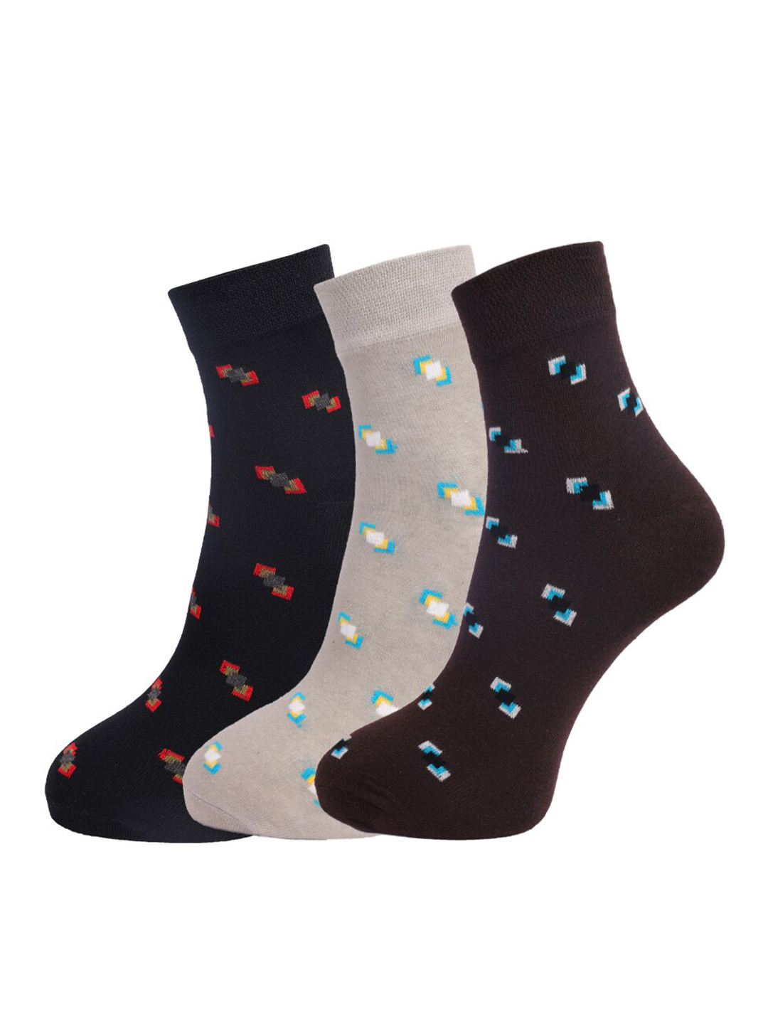

Dollar Socks Men Pack of 3 Assorted Ankle Length Socks