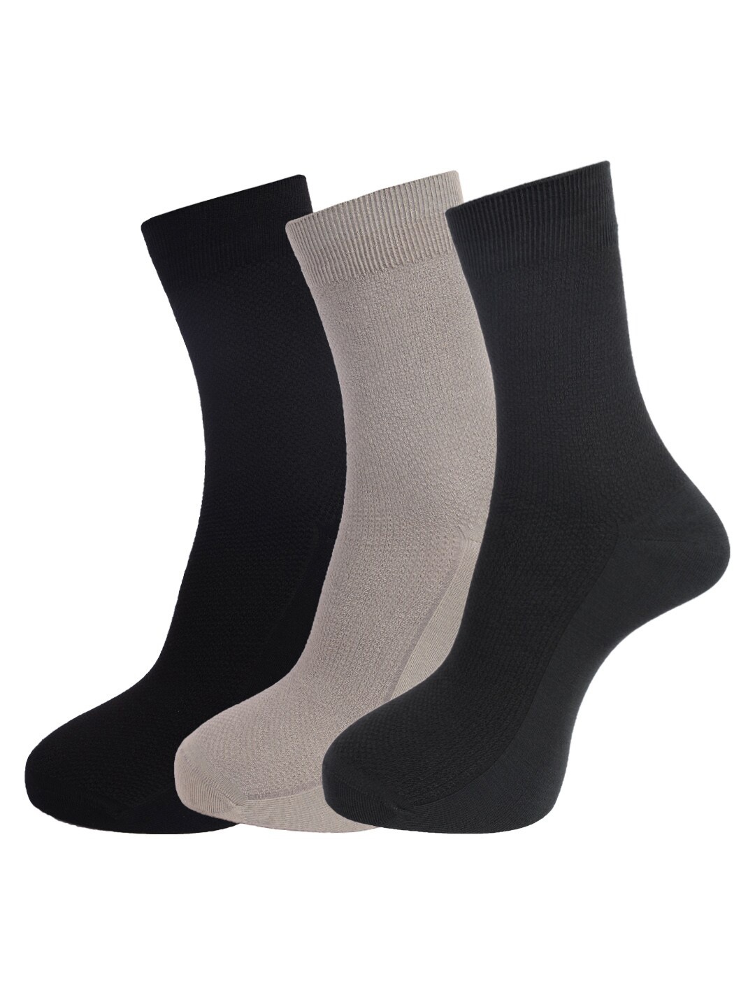 

Dollar Men Pack Of 3 Assorted Cotton Above Ankle-Length Socks