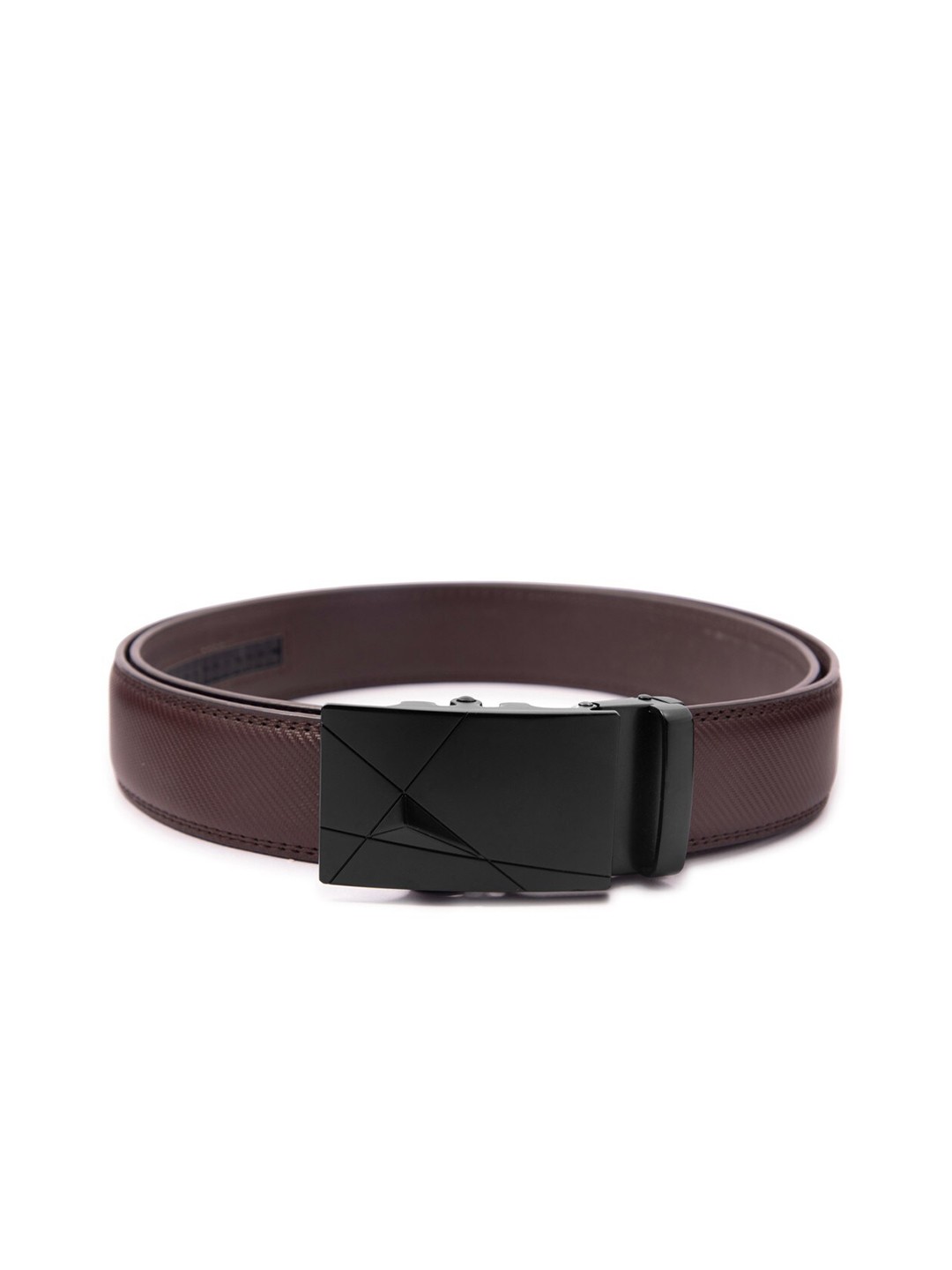 

BANGE Men Brown Genuine Leather Belt