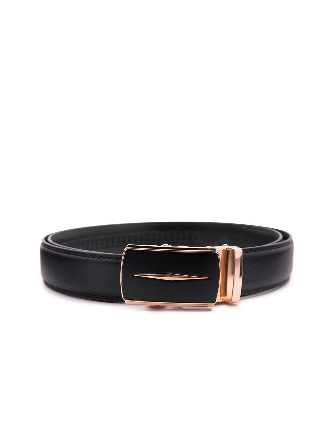 

BANGE Men Black Leather Belt