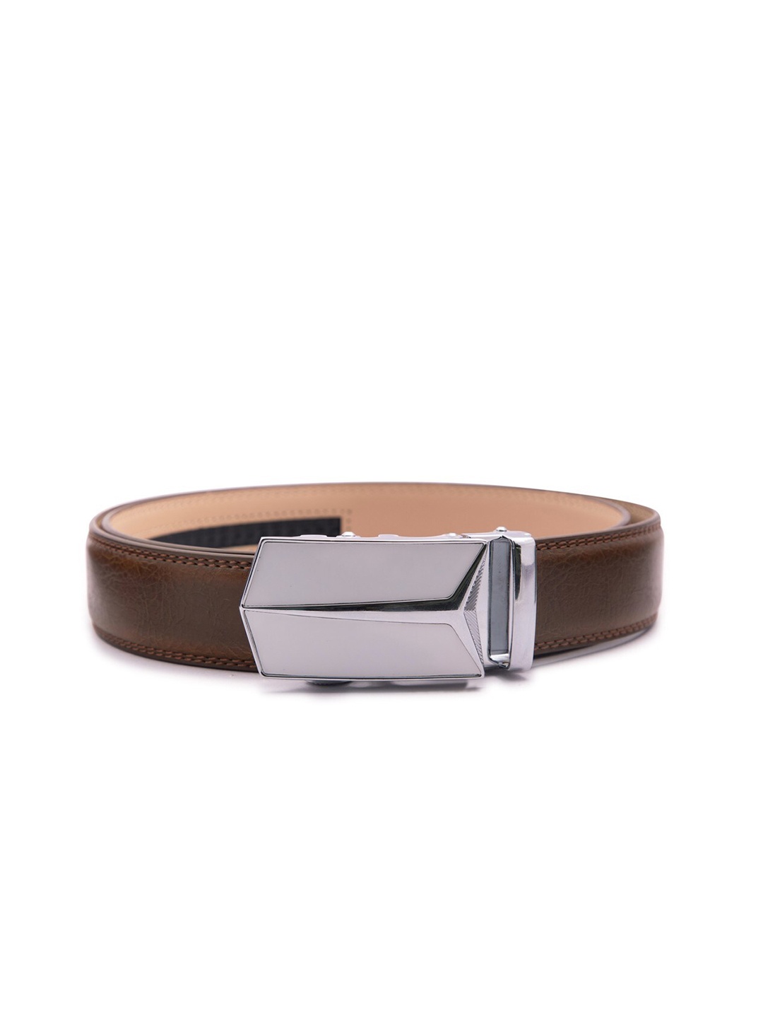 

BANGE Men Brown Leather Formal Belt