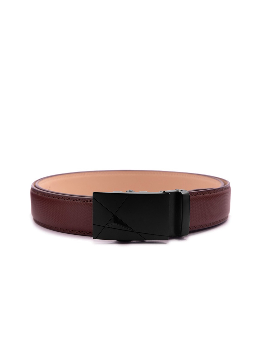 

BANGE Men Red Leather Belt
