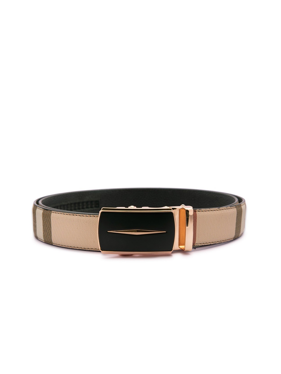

BANGE Men Beige Printed Leather Belt