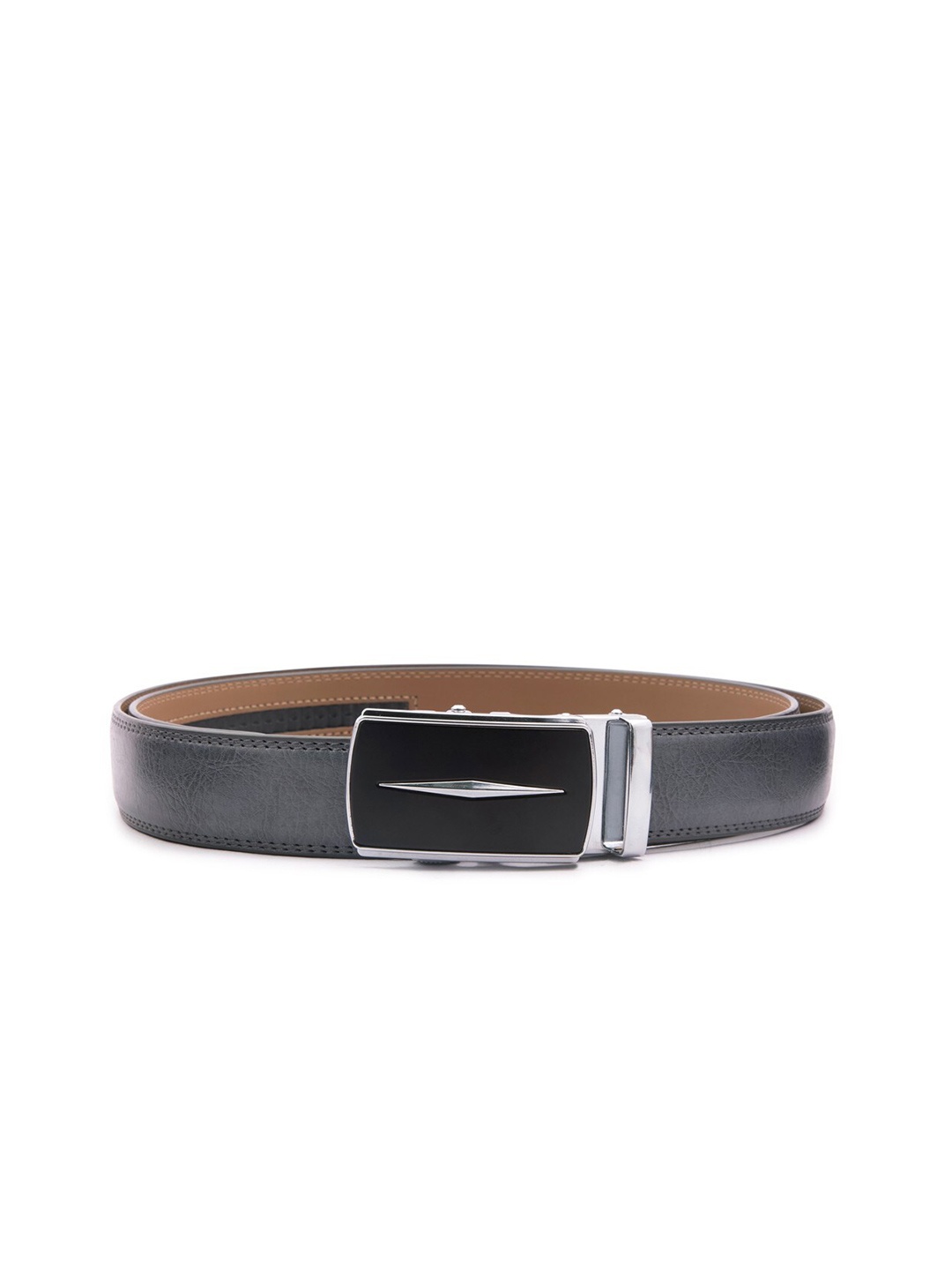 

BANGE Men Navy Blue Textured Leather Formal Belt