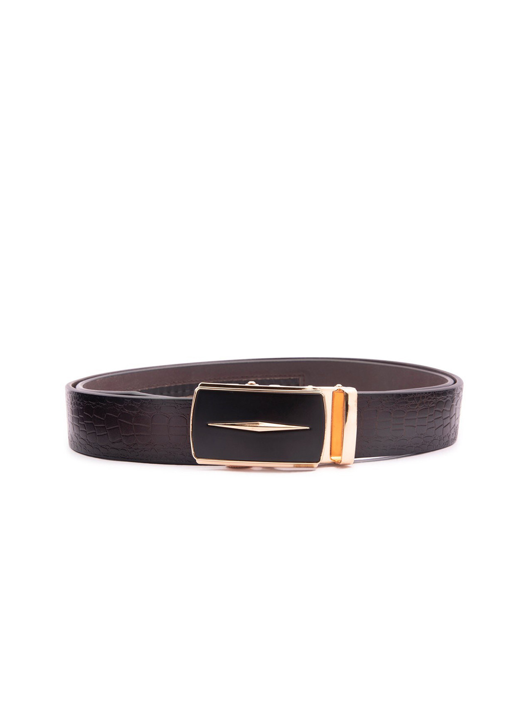 

BANGE Men Brown Genuine Leather Belt
