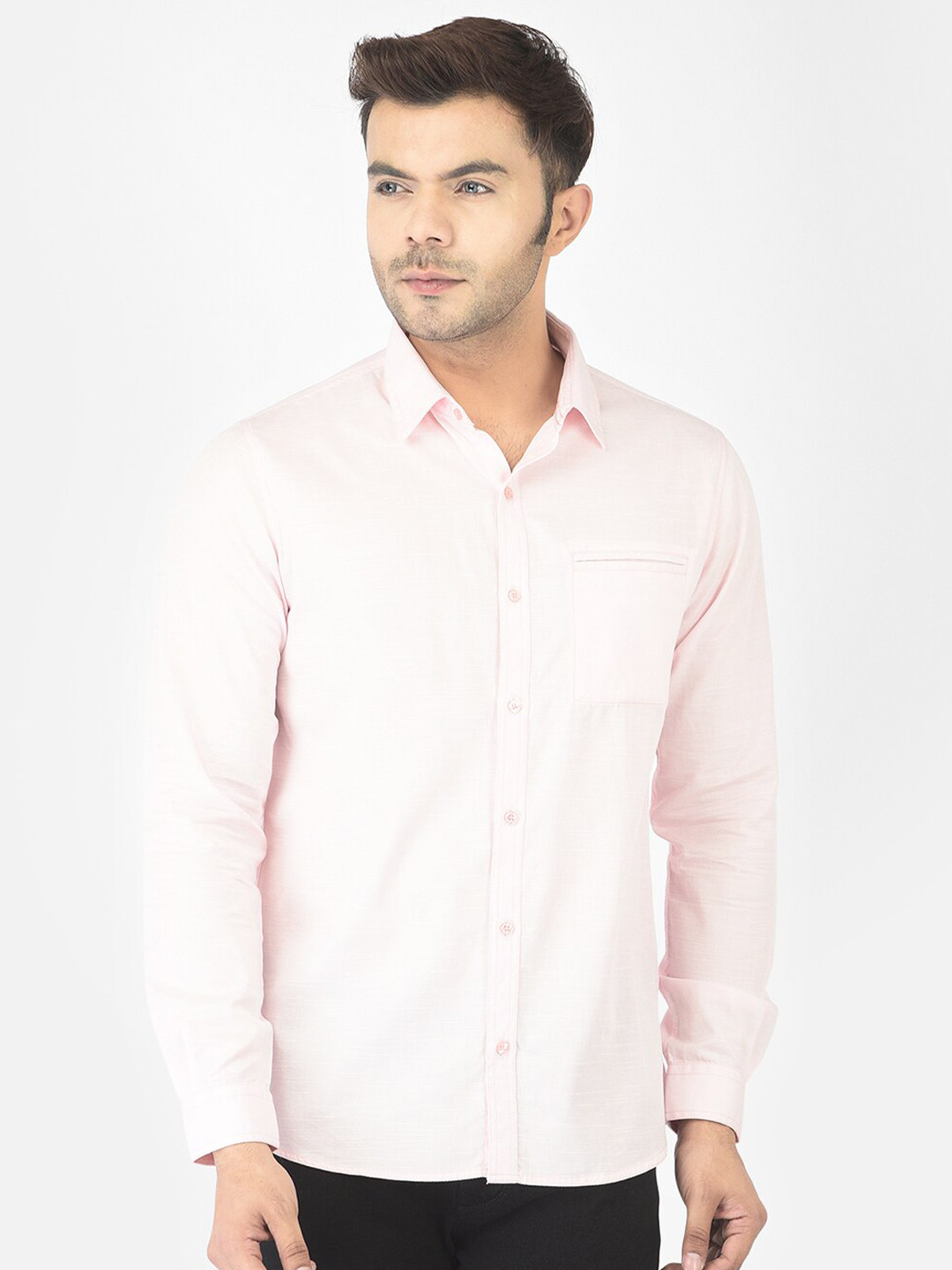 

Canary London Men Pink Smart Slim Fit Casual Shirt
